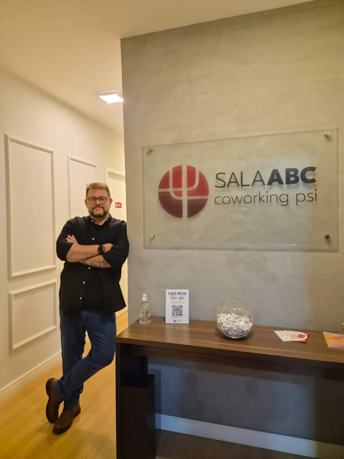 Rafa Dutra na recepção da Sala ABC